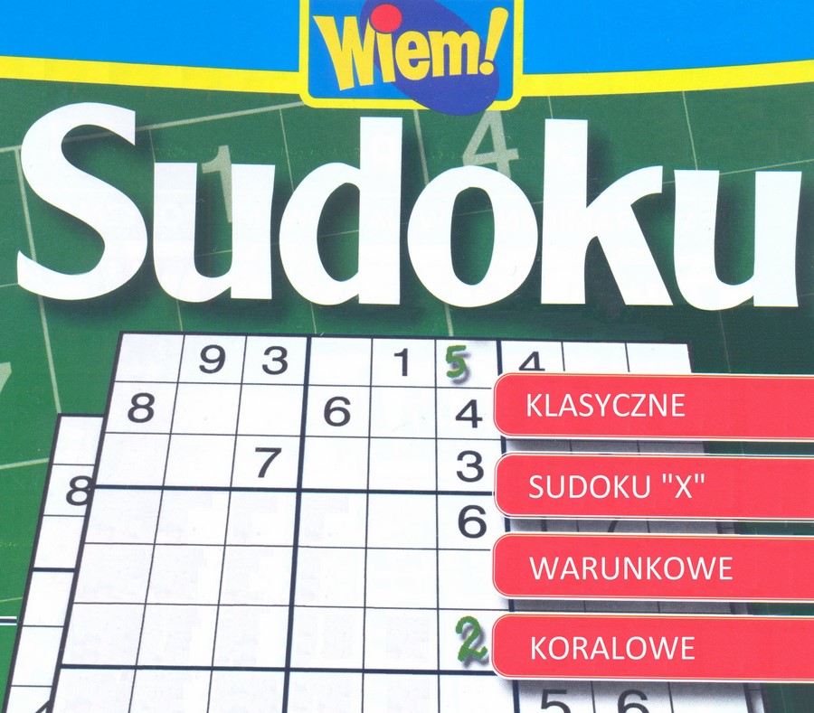 Plakat konkursu SUDOKU z różnymi odmianami