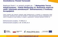 Nowe monitory interaktywne dla LO w Gromniku w ramach Małopolskiej Tarczy Antykryzysowej